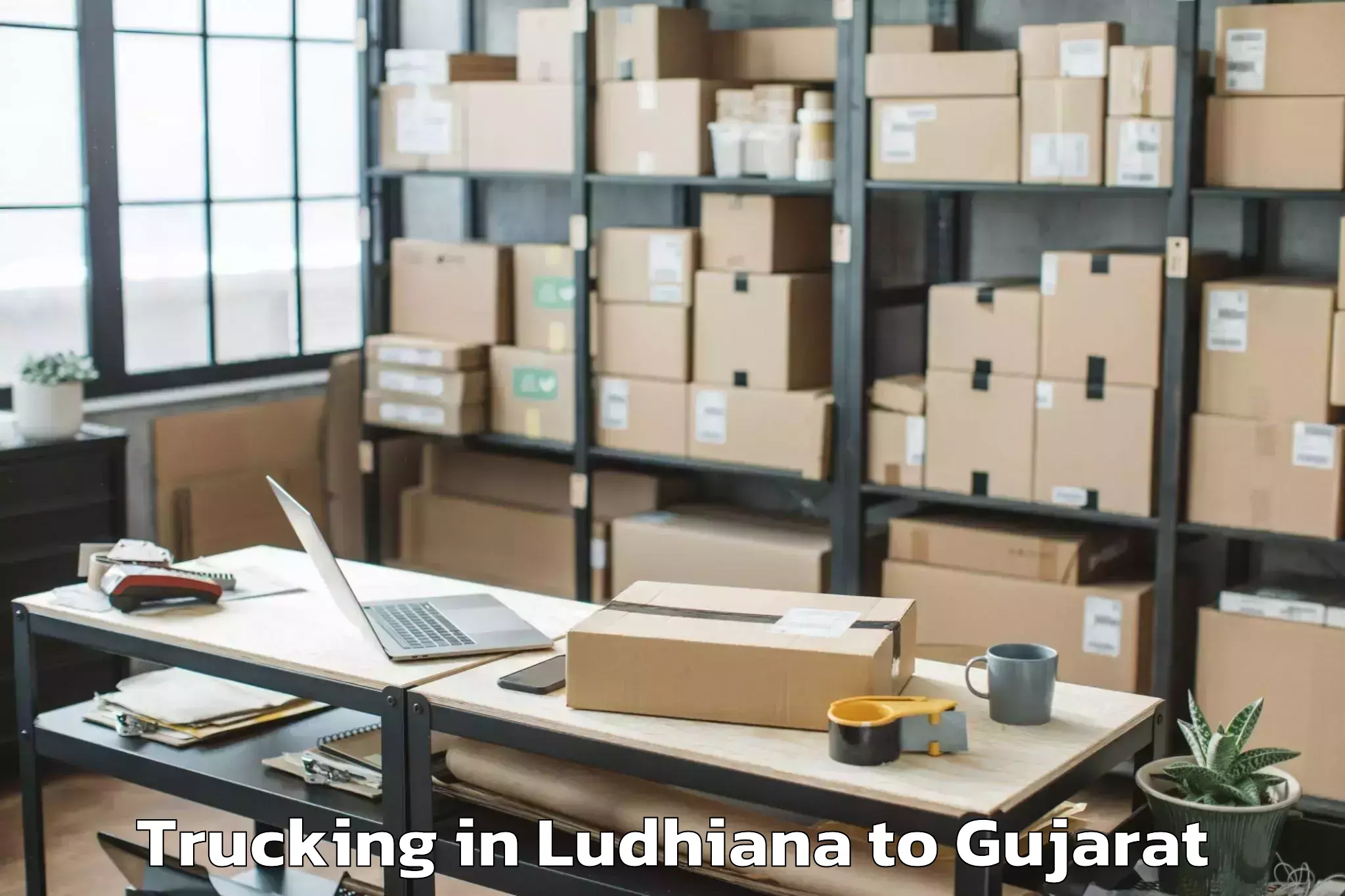 Professional Ludhiana to Ghoghamba Trucking